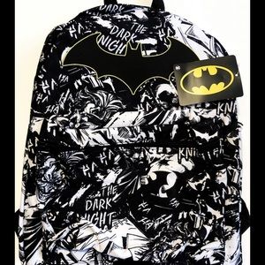 DC The Dark Knight Batman Comic Print Backpack 16”